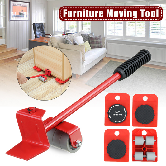 5 In 1 Furniture Transport Roller Set Removal Lifting & Moving Tool.